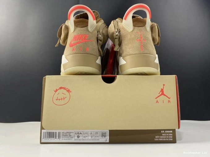 Bmlin shoes Travis 6 Jordan British DH0690-200 Retro Scott Khaki Air 0713